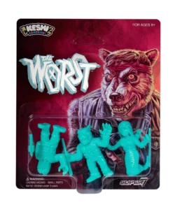 Super7 The Worst Keshi Pack B - Shedusa, Werewolf Biker, Cortex Commander (Teal)