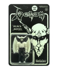 Super7 Venom ReAction Figure - Black Metal (Glow In The Dark) Music
