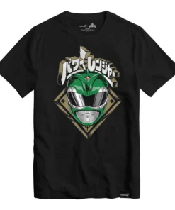 Super7 Mighty Morphin Power Rangers Green Ranger Helmet T-shirt