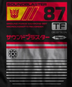 Super7 Transformers Soundblaster '87 T-shirt