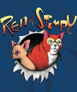Super7 Ren & Stimpy T-Shirt - Realistic Ren & Stimpy Animation