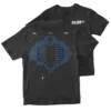 Super7 G.I. Joe T-Shirt - 8-Bit Cobra Commander Backhit Animation