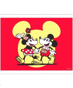Super7 Disney Banner - Mickey And Minnie (Red)