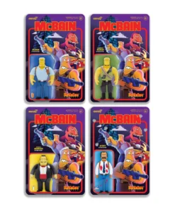 Super7 Animation The Simpsons - McBain 4 Figure Set
