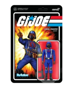 Super7 Movies & TV G.I. Joe ReAction Figures Wave 1 - Cobra Trooper Y-back (Brown)