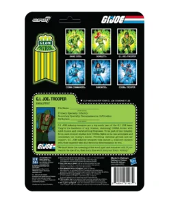 Super7 G.I. Joe ReAction Figures Wave 1b - Greenshirt (Glow Patrol) Movies & TV