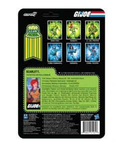Super7 G.I. Joe ReAction Figures Wave 1b - Scarlett (Glow Patrol) Movies & TV