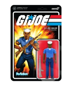 Super7 G.I. Joe ReAction Figures Wave 2 - Blueshirt Clean-Shaven (Brown)
