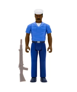 Super7 Movies & TV G.I. Joe ReAction Figures Wave 2 - Blueshirt Mustache (Brown)