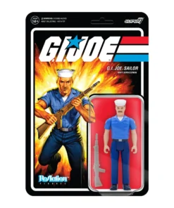 Super7 Movies & TV G.I. Joe ReAction Figures Wave 2 - Blueshirt Mustache (Pink)