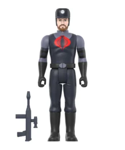 Super7 Movies & TV G.I. Joe ReAction Figures Wave 3 - Cobra Snakeling Factory Worker Beard (Pink)