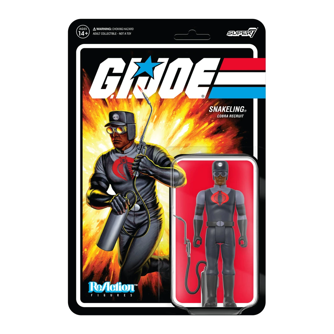 Super7 G.I. Joe ReAction Figures Wave 3 - Cobra Snakeling Factory Worker Clean-Shaven (Brown) Movies & TV 3 Super7 G.I. Joe ReAction Figures Wave 3 - Cobra Snakeling Factory Worker Clean-Shaven (Brown) Movies & TV