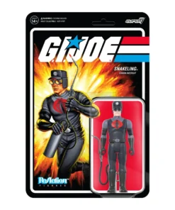 Super7 G.I. Joe ReAction Figures Wave 3 - Cobra Snakeling Factory Worker Clean-Shaven (Pink)