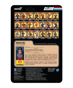 Super7 G.I. Joe ReAction Figures Wave 3 - Cobra Snakeling Factory Worker Mustache (Brown)