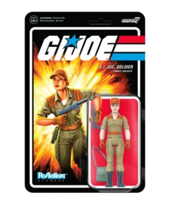 Super7 G.I. Joe ReAction Figures Wave 3 - Female Combat Engineer Bun Hair (Pink) Movies & TV