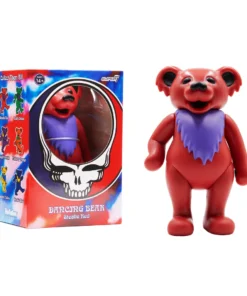 Super7 Grateful Dead Reaction Figure - Dancing Bear (Stealie Red) Music
