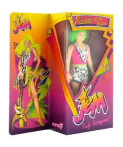 Super7 Animation Jem And The Holograms ReAction W2 - Pizzaz (Neon) [Retro Box]