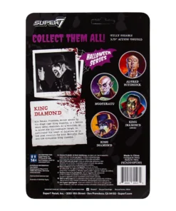 Super7 King Diamond ReAction Figure - King Diamond Top Hat Music