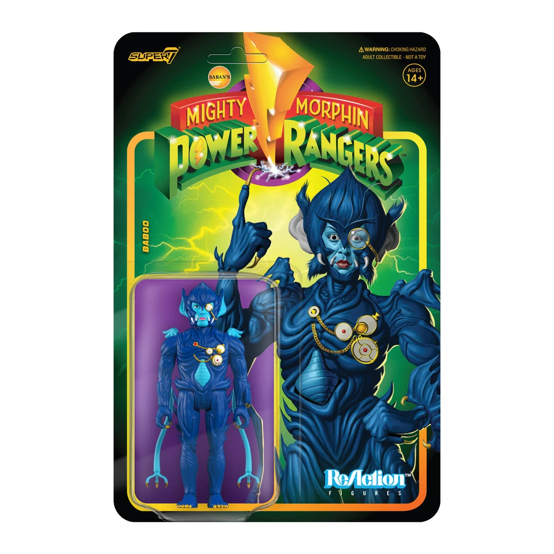 Super7 Mighty Morphin Power Rangers ReAction Figure Wave 3 - Baboo 3 Super7 Mighty Morphin Power Rangers ReAction Figure Wave 3 - Baboo