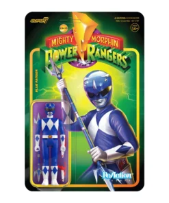 Super7 Mighty Morphin Power Rangers ReAction Figure Wave 3 - Blue Ranger Movies & TV