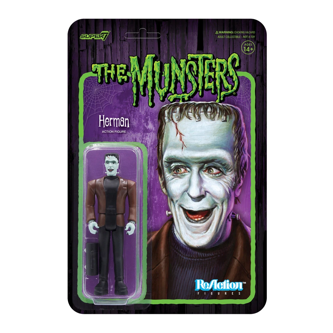 Super7 Monsters Munsters ReAction Figures Wave 1 - Herman Munster 3 Super7 Monsters Munsters ReAction Figures Wave 1 - Herman Munster