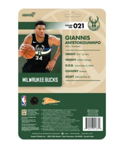 Super7 NBA Supersports Figure Wave 3 - Giannis Antentokuompo (Bucks) [Black Statement]