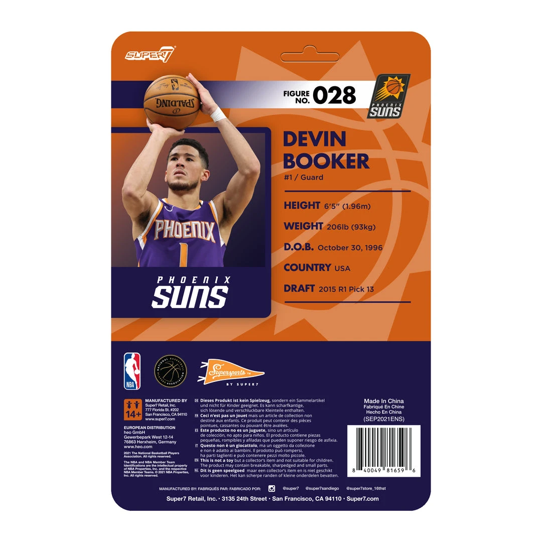 Super7 NBA Supersports Figure Wave 4 - Devin Booker (Suns) 5 Super7 NBA Supersports Figure Wave 4 - Devin Booker (Suns)