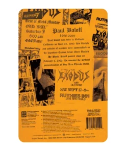 Super7 Paul Baloff ReAction Figure - Metal Mania Fanzine Bundle Music