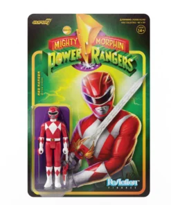 Super7 Mighty Morphin Power Rangers Reaction Figure Wave 1 - Red Ranger