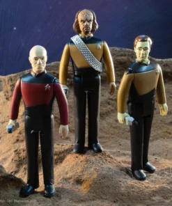 Super7 Star Trek: The Next Generation Wave 1 6 Figure Set Movies & TV