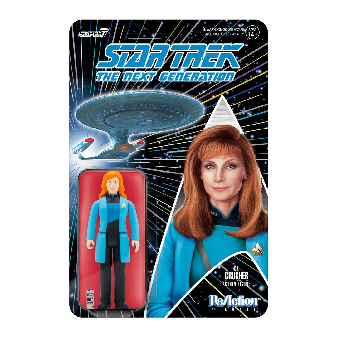 Super7 Movies & TV Star Trek: The Next Generation ReAction Figure Wave 2 - Dr. Crusher 3 Super7 Movies & TV Star Trek: The Next Generation ReAction Figure Wave 2 - Dr. Crusher