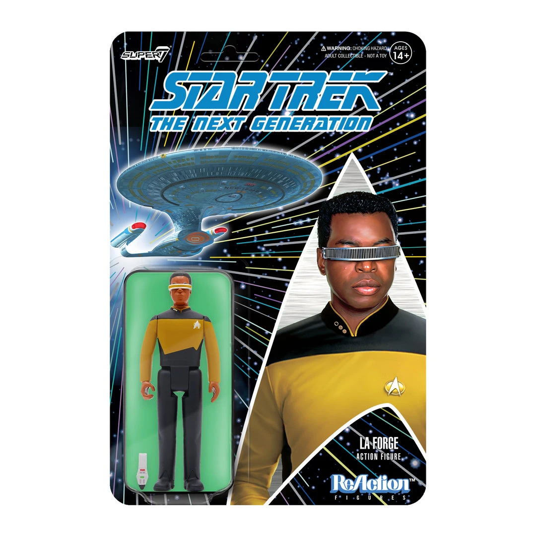 Super7 Star Trek: The Next Generation ReAction Figure Wave 2 - Lt. Commander La Forge 3 Super7 Star Trek: The Next Generation ReAction Figure Wave 2 - Lt. Commander La Forge