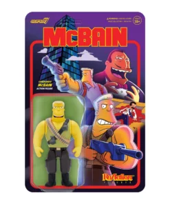 Super7 Movies & TV The Simpsons ReAction Wave 1 McBain - McBain (Commando)