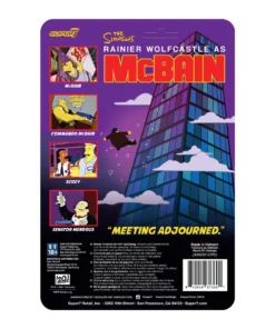 Super7 Movies & TV The Simpsons ReAction Wave 1 McBain - McBain 7 Super7 Movies & TV The Simpsons ReAction Wave 1 McBain - McBain