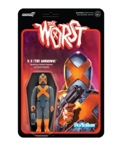 Super7 The Worst ReAction Figures Wave 3 - X-2 (The Unknown)