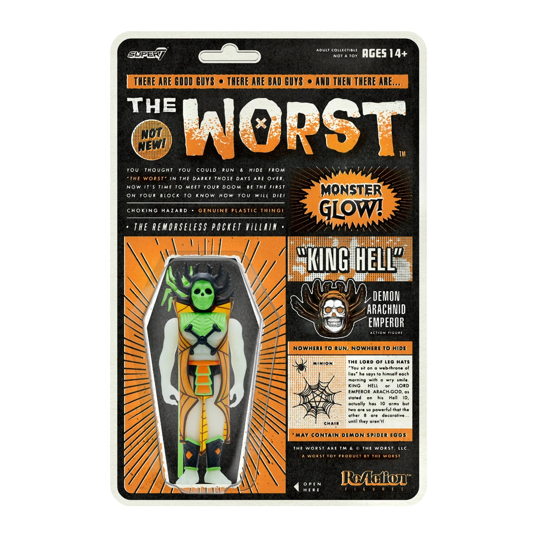 Super7 The Worst ReAction Figures Wave 3 - King Hell (Hell-oween Glow) 3 Super7 The Worst ReAction Figures Wave 3 - King Hell (Hell-oween Glow)