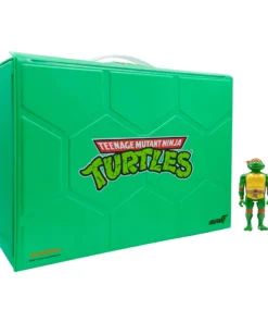 Super7 Teenage Mutant Ninja Turtles ReAction Figures - Carry Case With Michelangelo (Metallic) Movies & TV