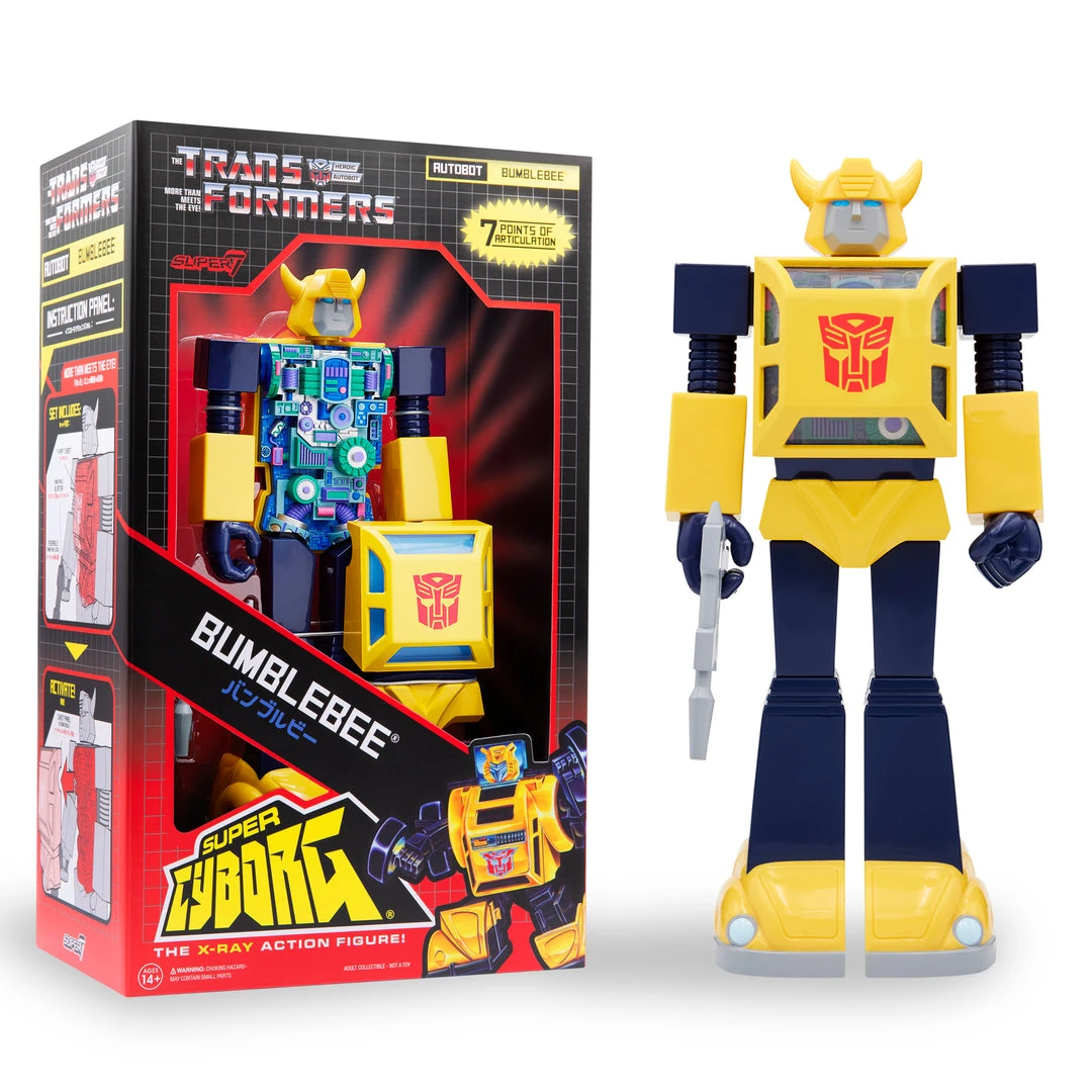 Super7 Transformers Super Cyborg - Bumblebee (G1 Full Color) Movies & TV