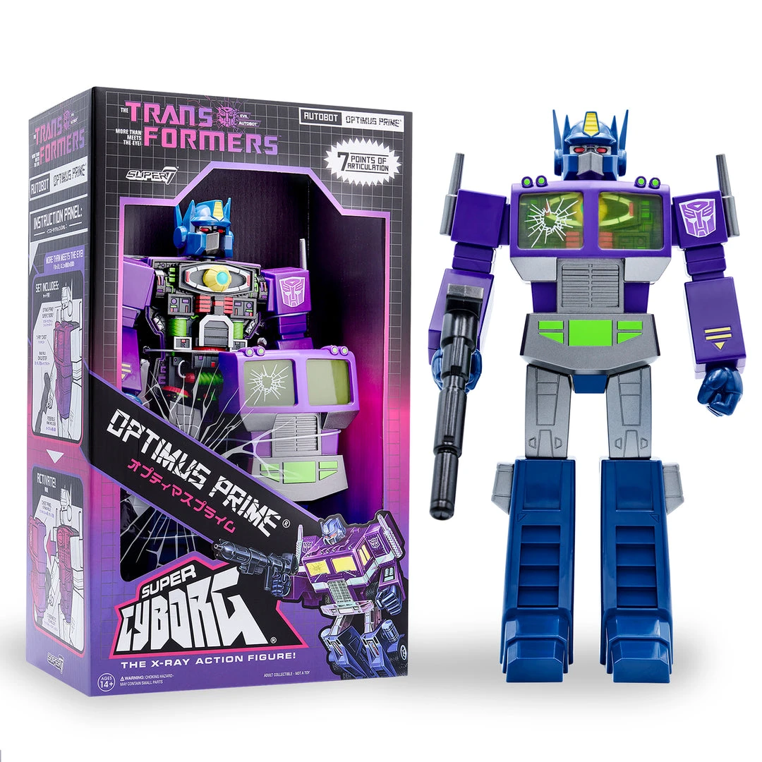 Super7 Transformers Super Cyborg - Optimus Prime (Shattered Glass Purple) Animation 6 Super7 Transformers Super Cyborg - Optimus Prime (Shattered Glass Purple) Animation