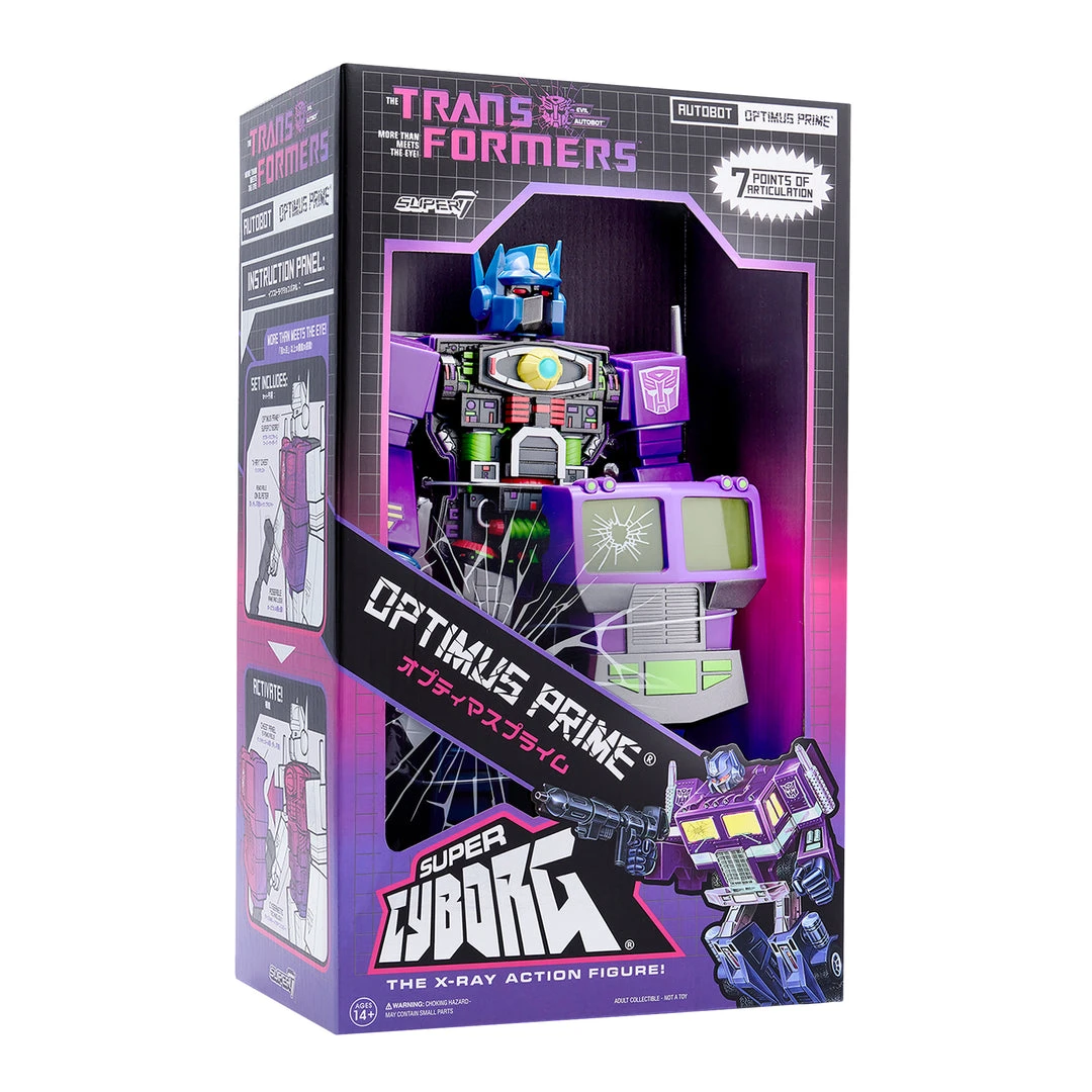 Super7 Transformers Super Cyborg - Optimus Prime (Shattered Glass Purple) Animation 3 Super7 Transformers Super Cyborg - Optimus Prime (Shattered Glass Purple) Animation