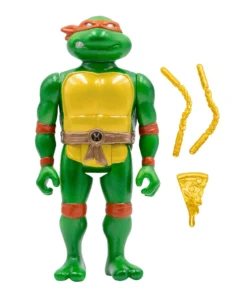Super7 Teenage Mutant Ninja Turtles ReAction Figures - Carry Case With Michelangelo (Metallic) Movies & TV