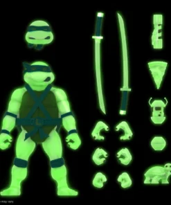 Super7 Teenage Mutant Ninja Turtles ULTIMATES! - Leonardo [Mutagen Ooze Glow] (Pre-Order Exclusive)
