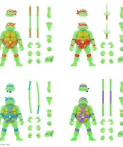 Teenage Mutant Ninja Turtles ULTIMATES! Mutagen Ooze Glow Figures (Super7 Exclusive)